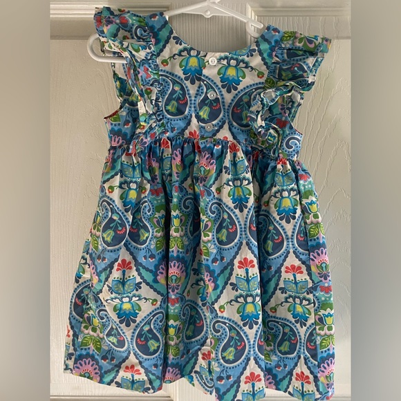 Super cute Eleanor Rose blue tulip patterned dress. - Picture 5 of 5